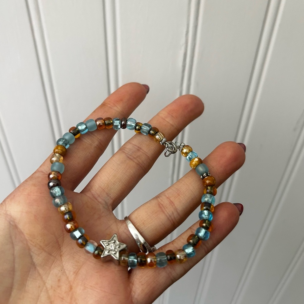 Beaded Bracelet with Star Charm